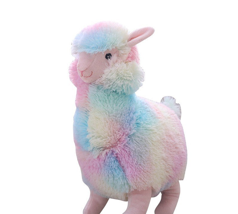 Rainbow Alpaca Plushie - Alpaca plush toy