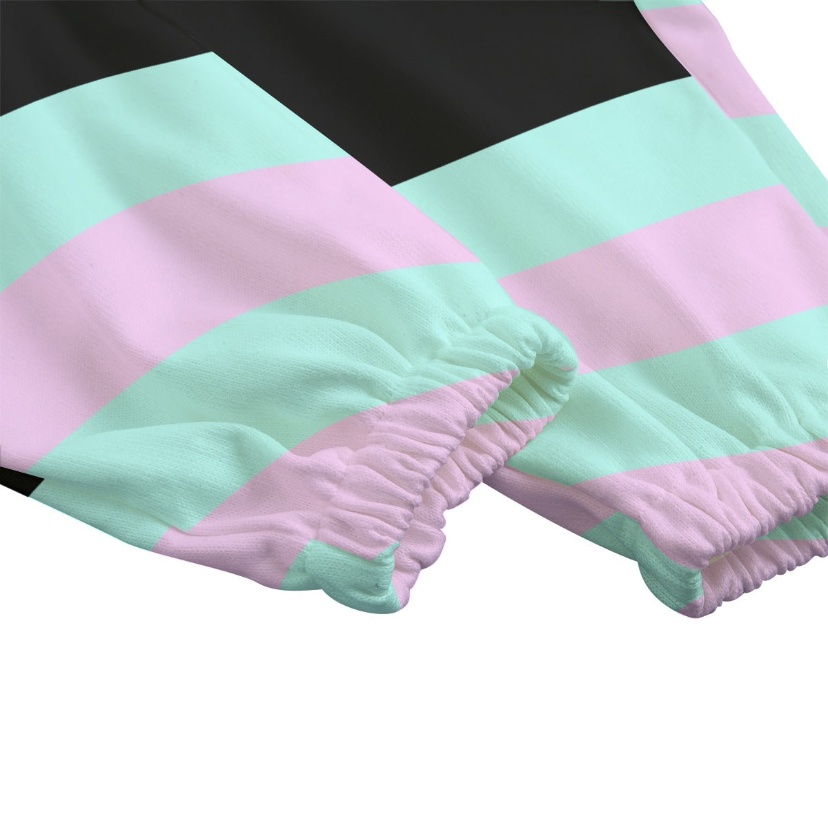 Pastel Fleece Pants - Striped Mint / Pink
