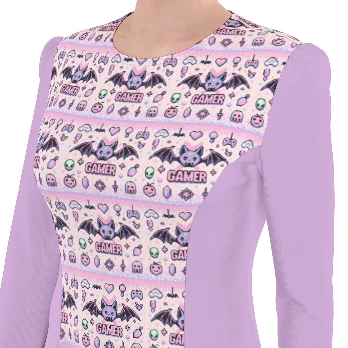 Pastel Goth Dress - Pixel Art - Gamer Girl