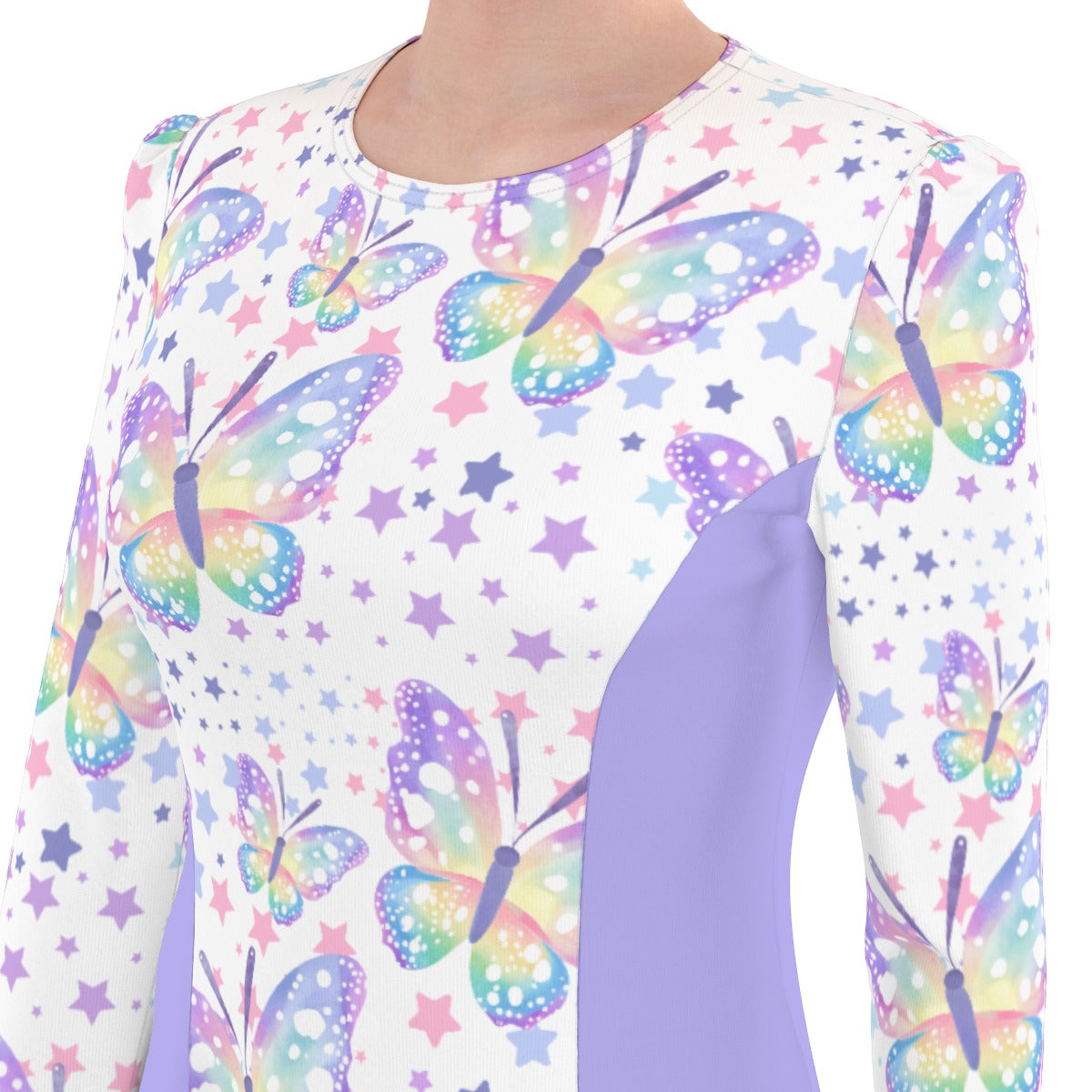 Pastel Butterfly Dress - Purple