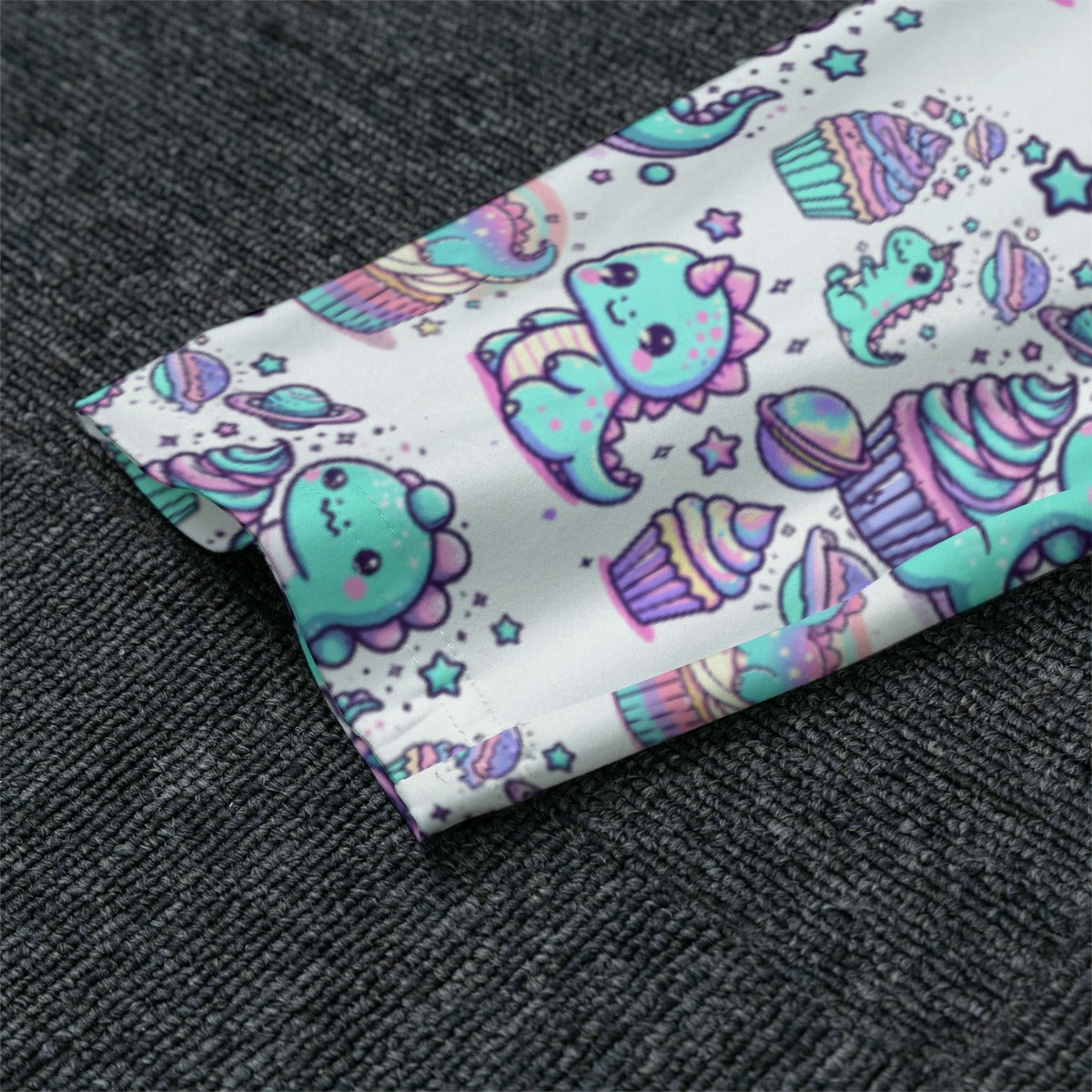 Kawaii Dinosaur Pajamas - Outer Space & Cupcakes