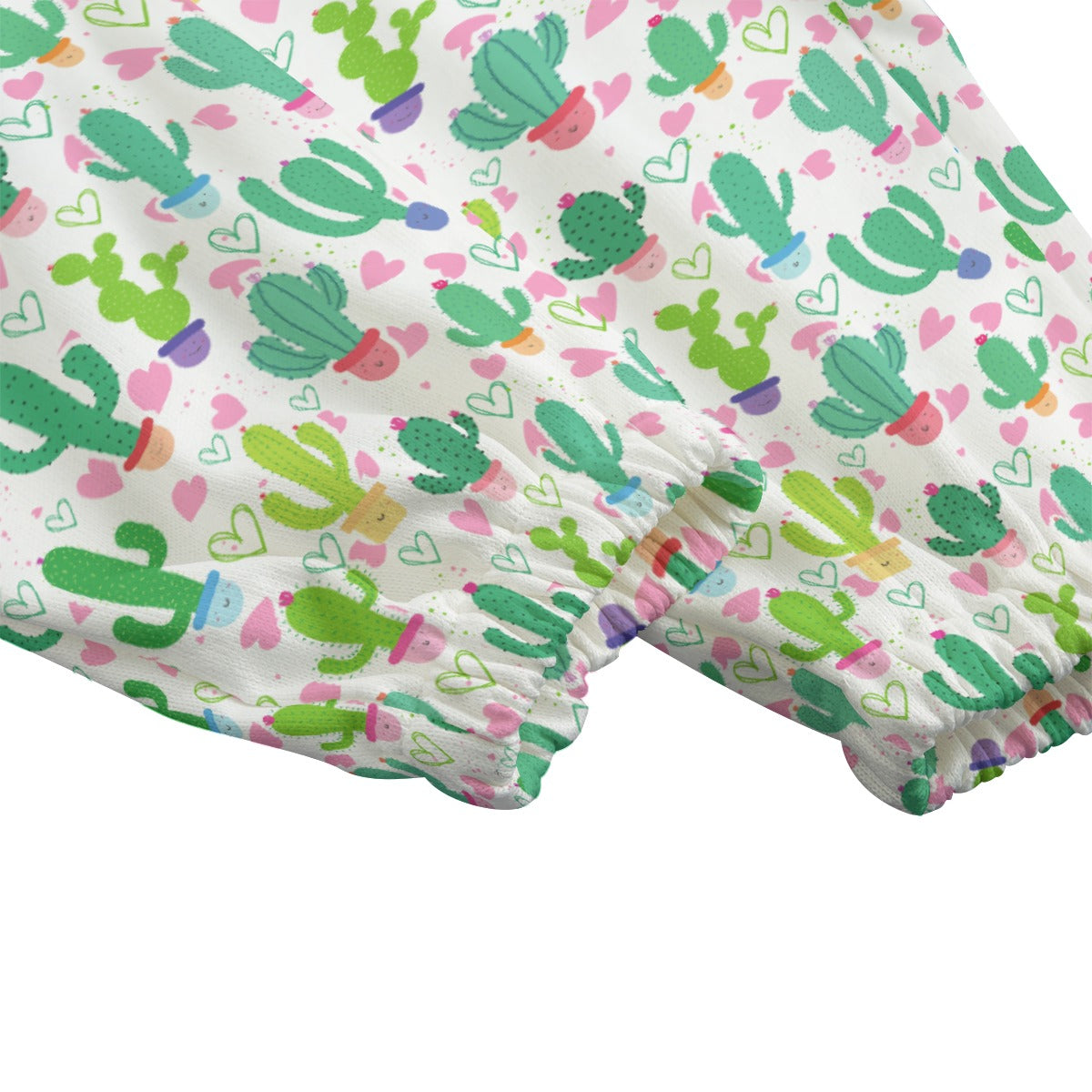 Cute Cactus Print Fleece Pants