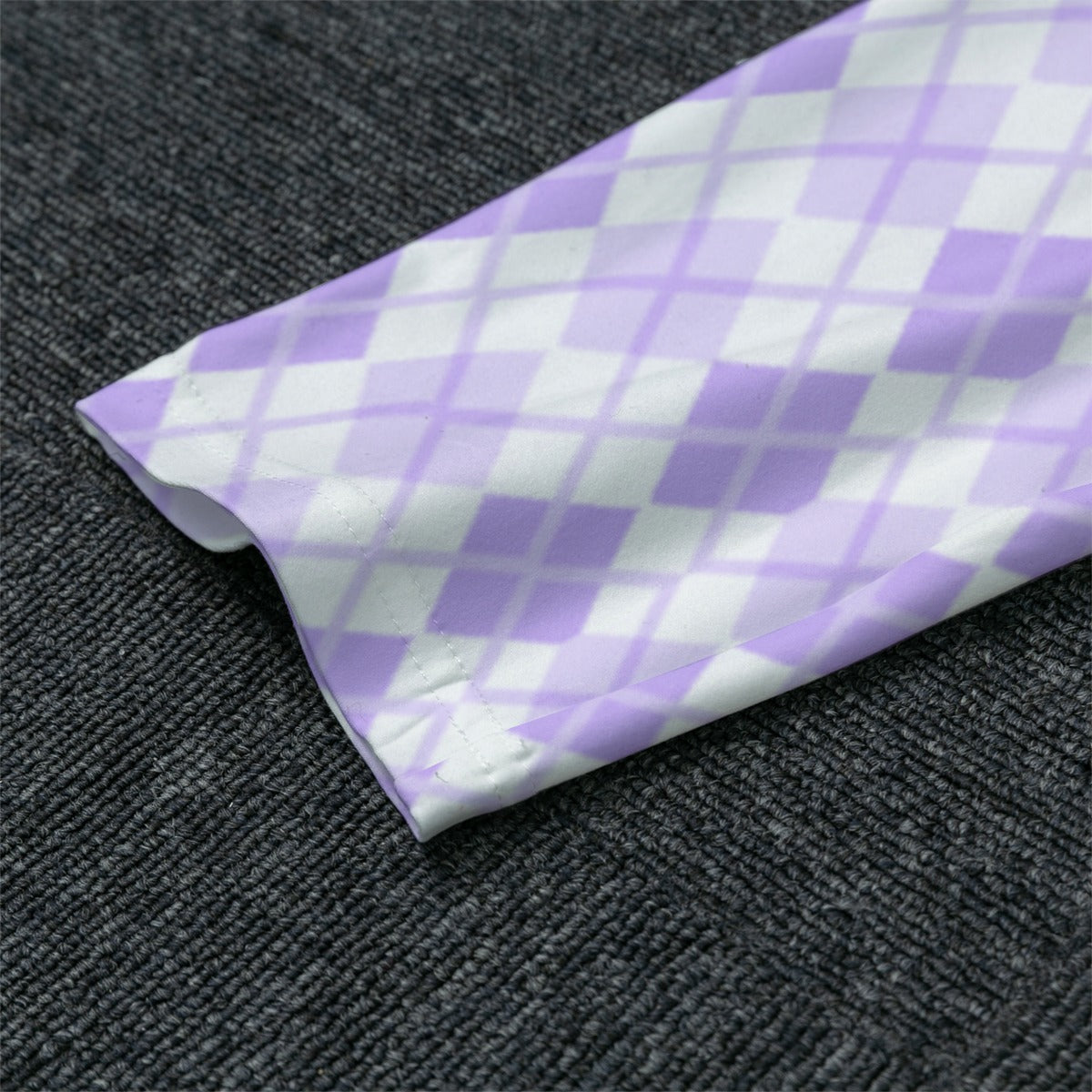 Purple Pastel Pajamas - Diamond Plaid Pattern