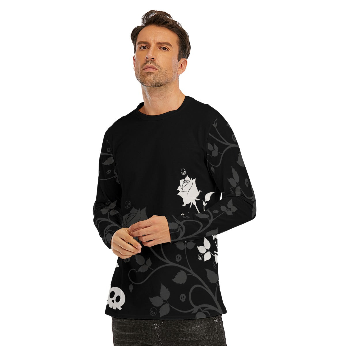 Kawaii Goth Rose Long Sleeve T-Shirt | Unisex