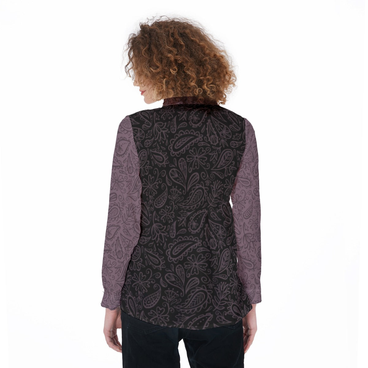 Paisley Women's Elastic-Back Shirt - Alternative Fashion Blouse