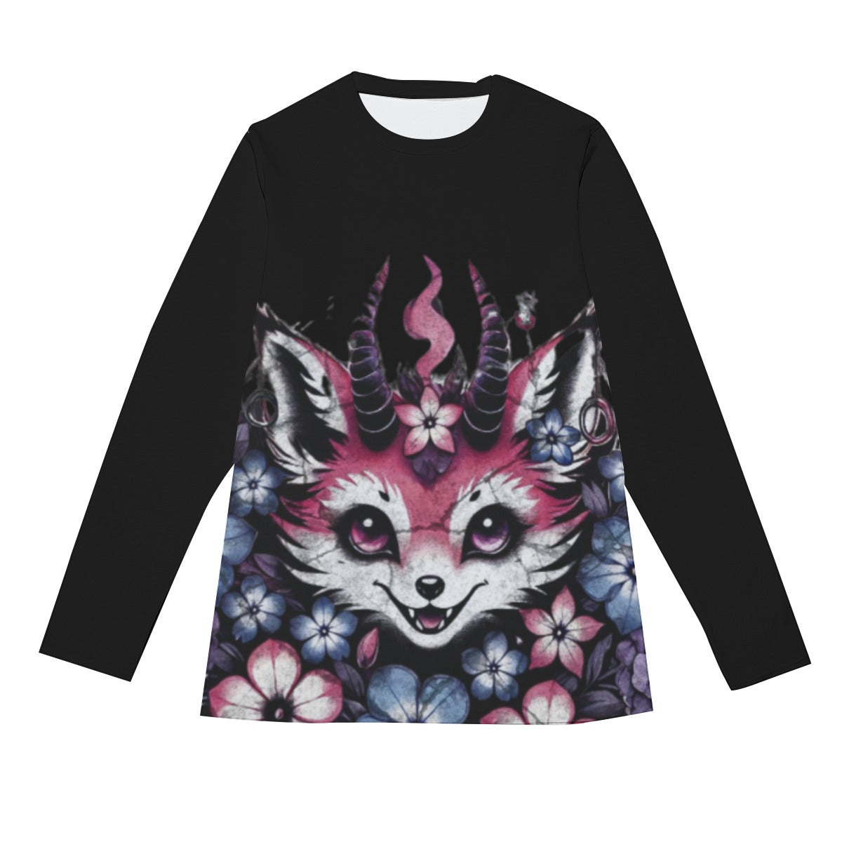 Fox Demon Gothic Long Sleeve T-Shirt