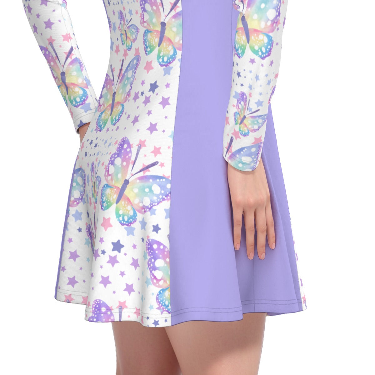 Pastel Butterfly Dress - Purple