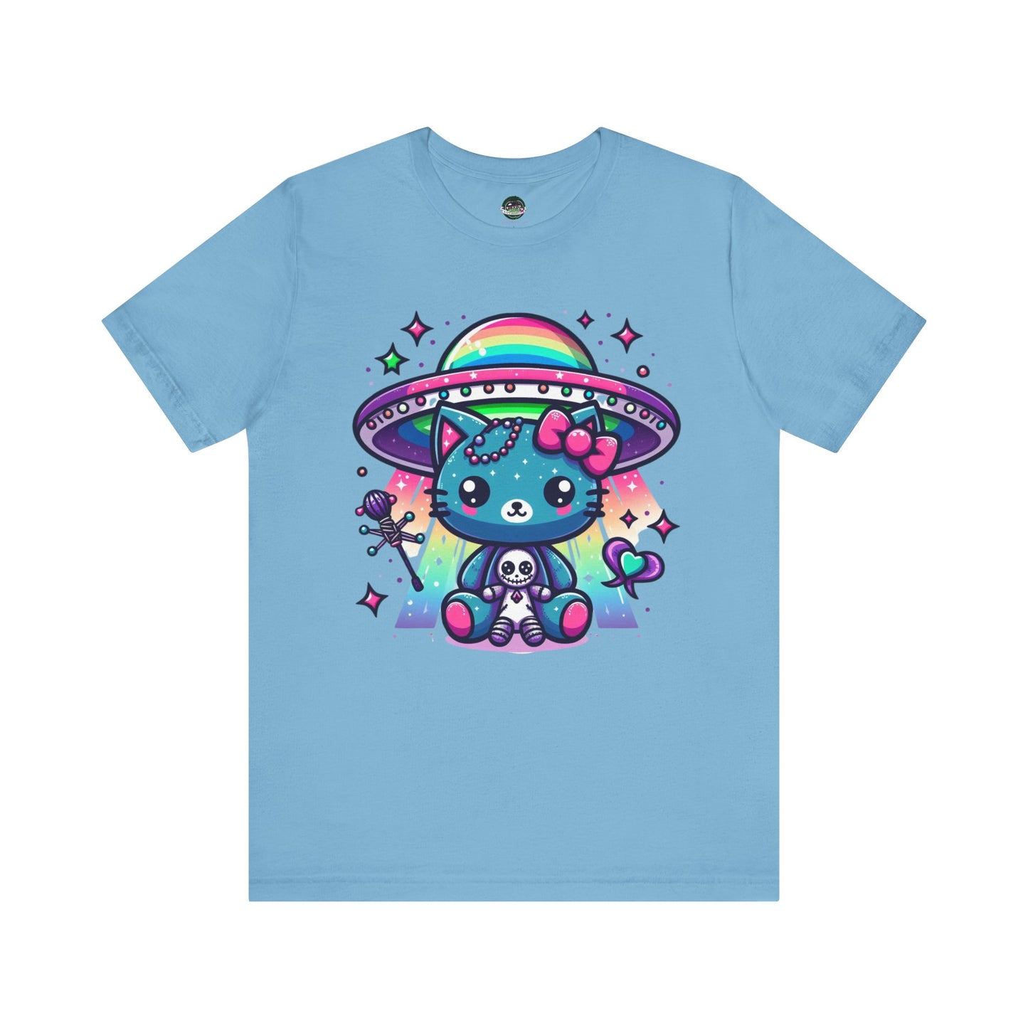 Neon UFO Kitty T-Shirt