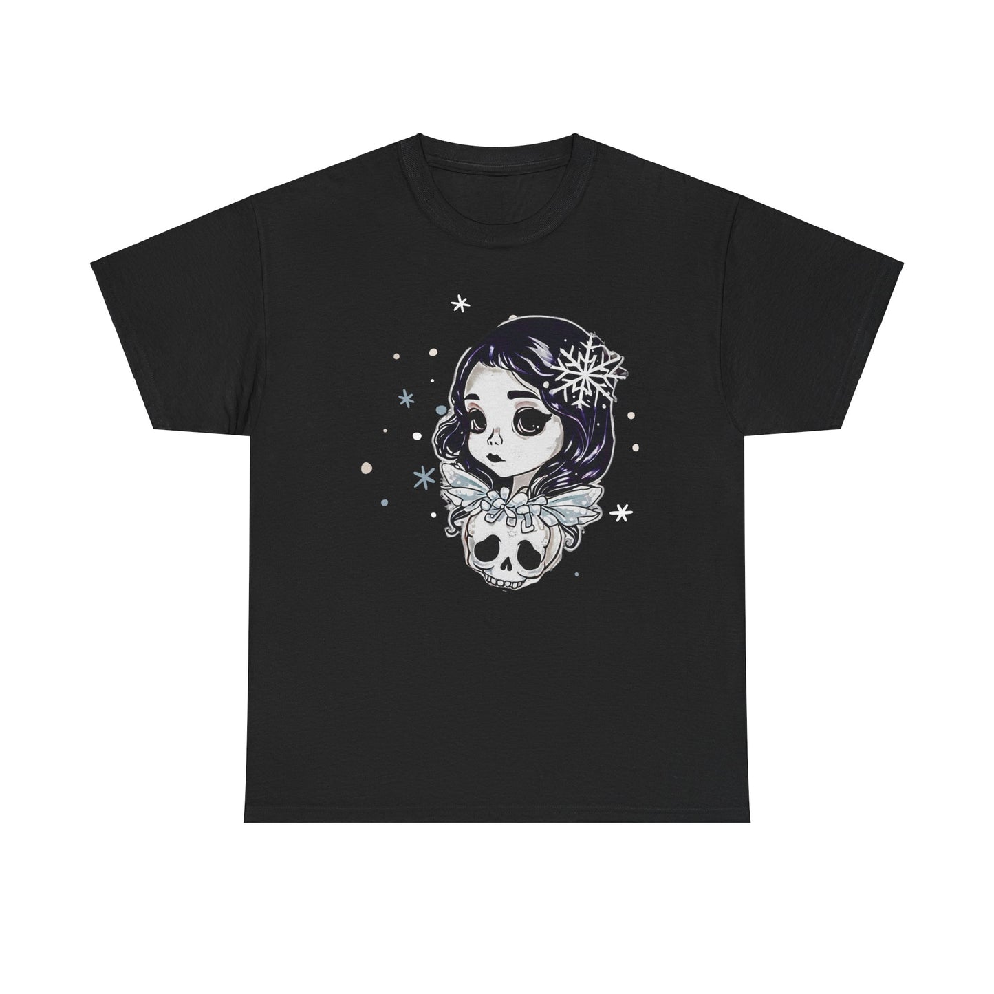 Winter Goth Girl Unisex Heavy Cotton Tee - T-Shirt
