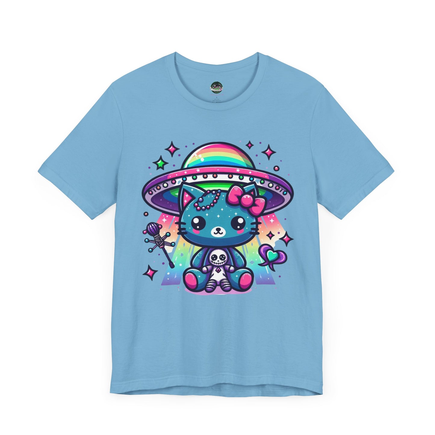 Neon UFO Kitty T-Shirt