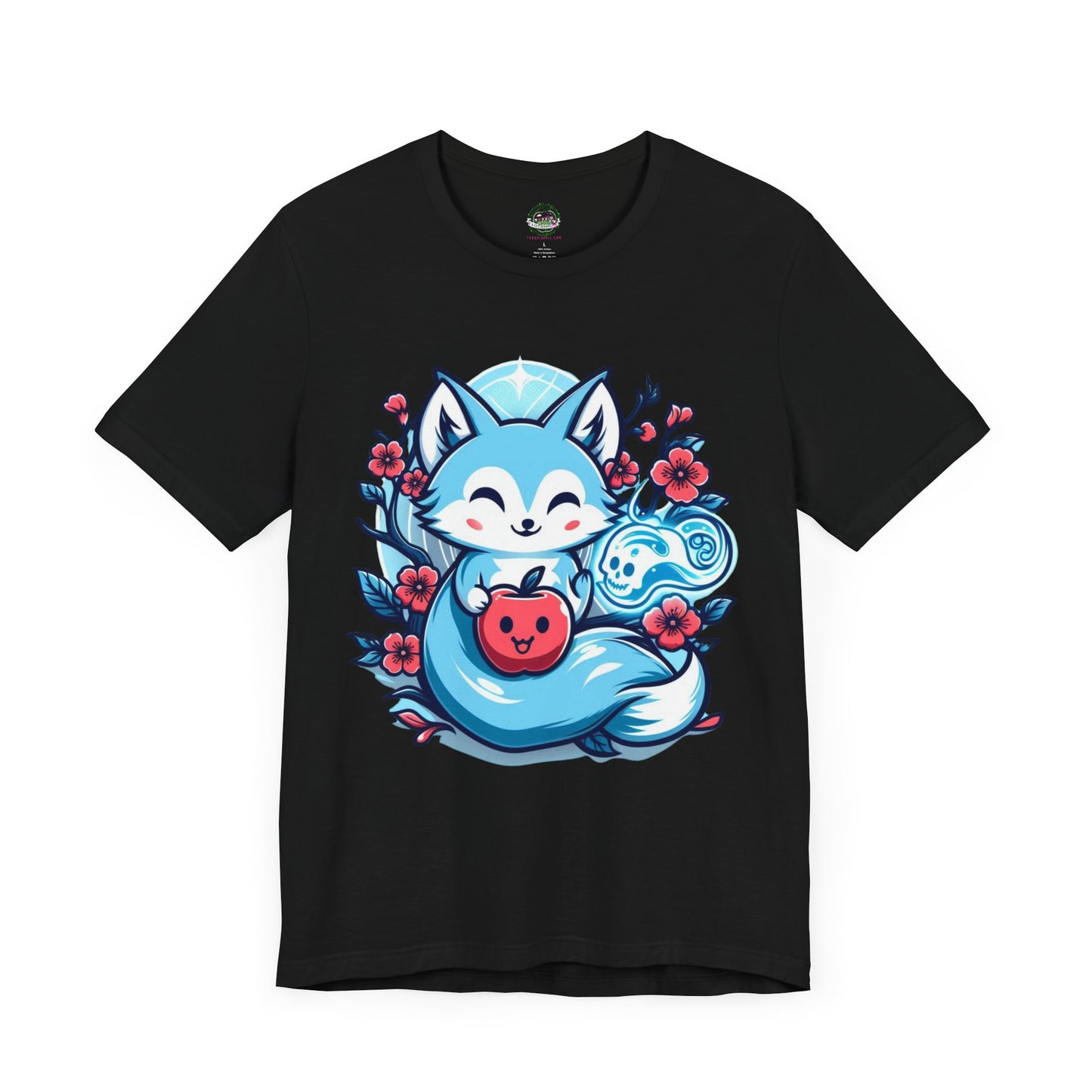 Kawaii Cherry Blossom Fox Spirit Tee - T-Shirt