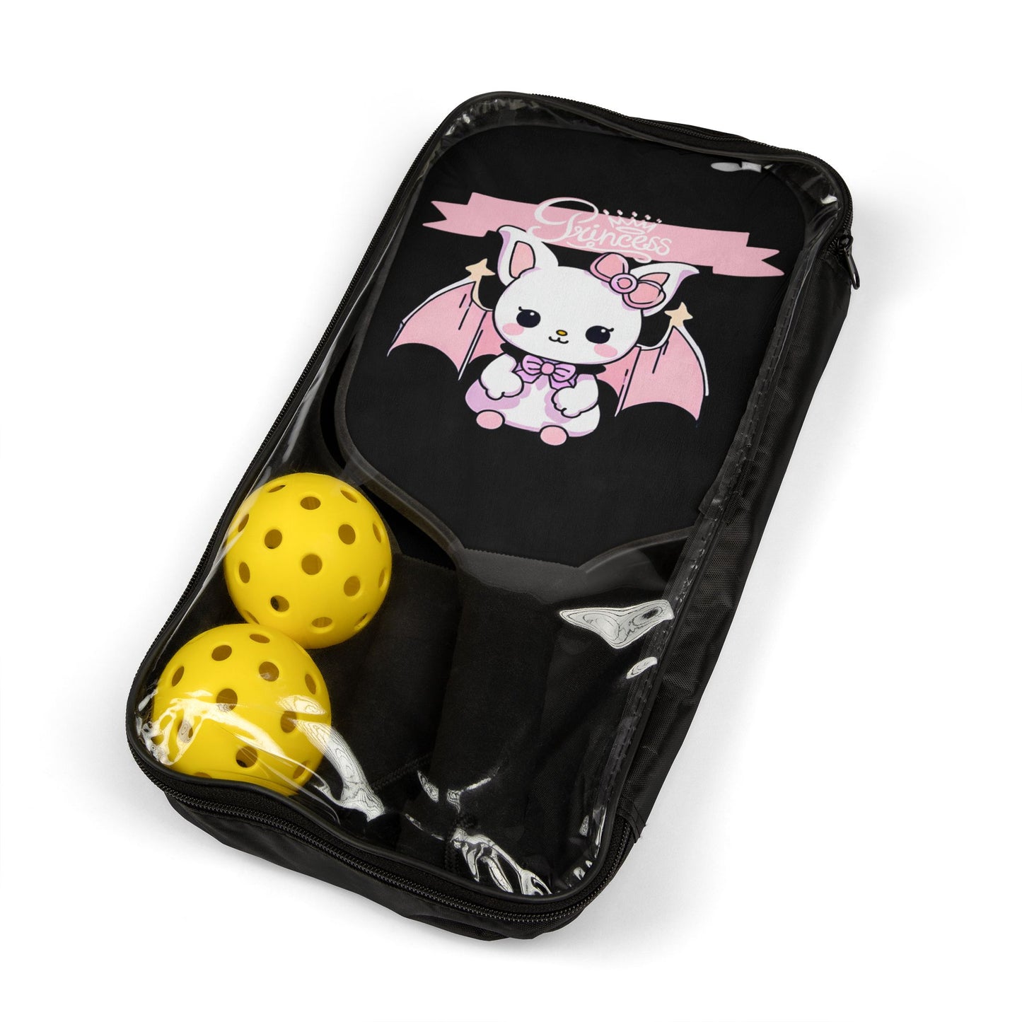 Kawaii Bat Princess Pickleball Paddle Kit - 7.5’’ × 15.5’’ - Accessories