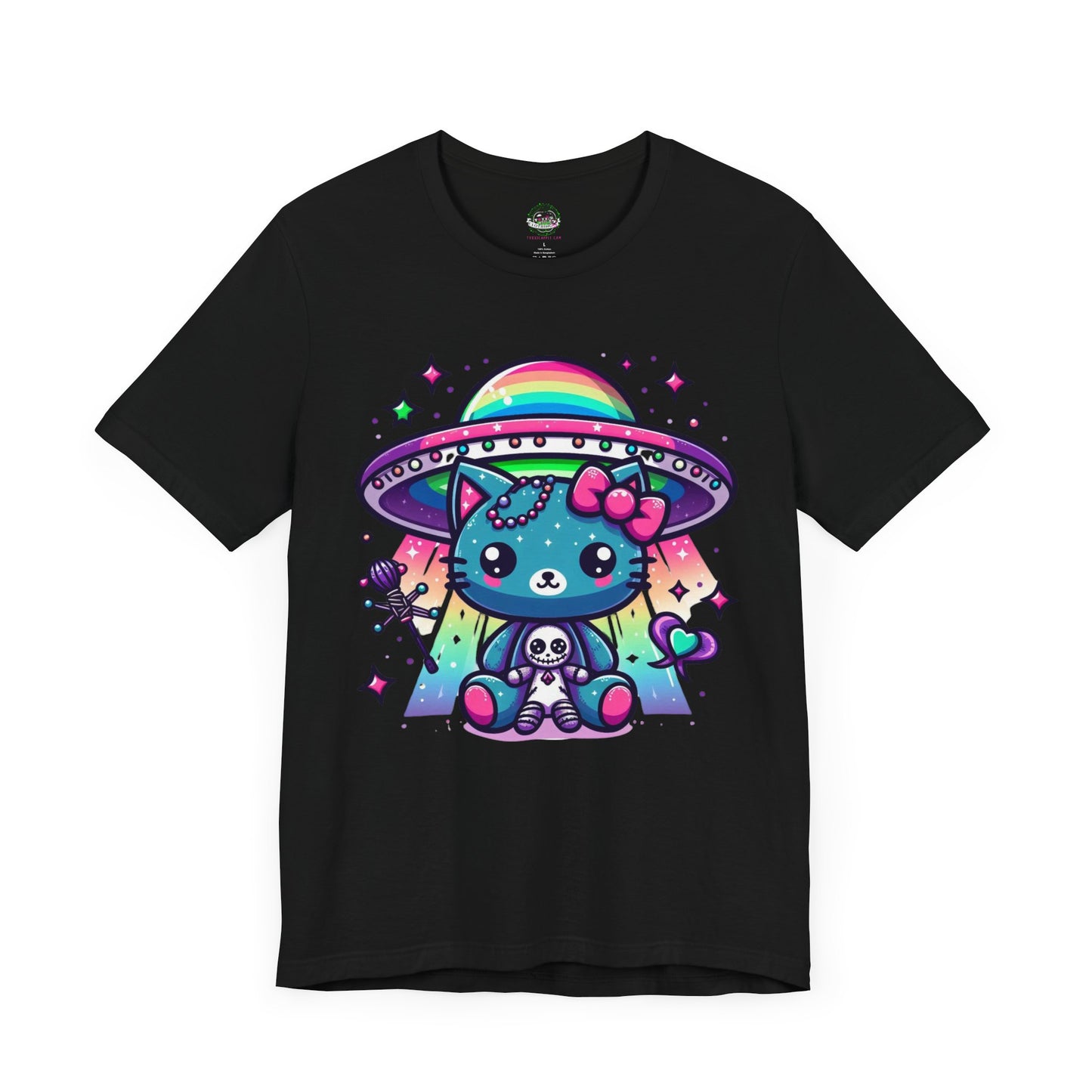 Neon UFO Kitty T-Shirt