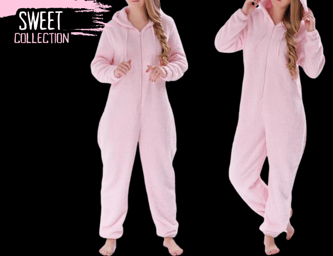 Fluffy Fleece Jumpsuits Adult Onesie