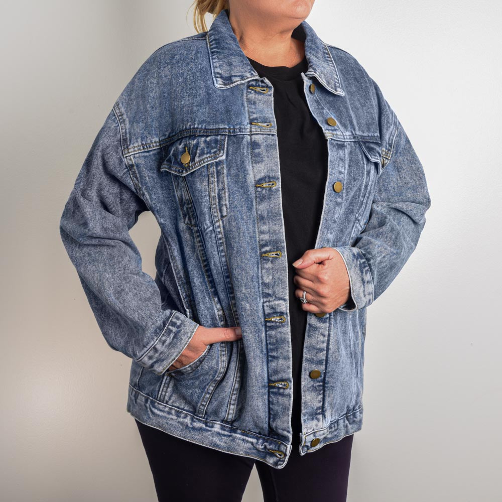 Inked Mama Women’s Denim Jacket - Large - Jackets