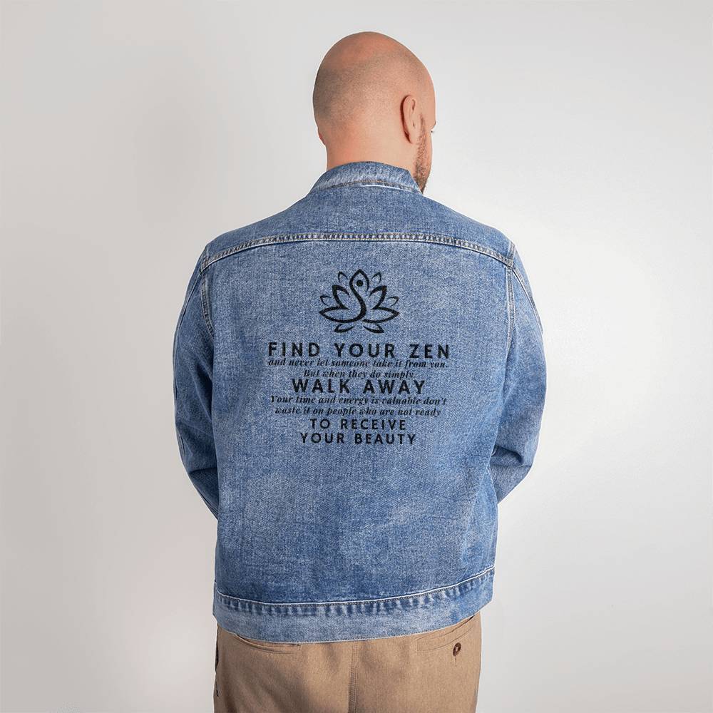 Zen Men’s Denim Jacket - Large - Jackets