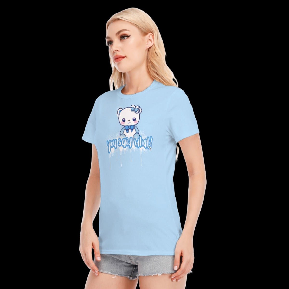 Baby Blue Teddy Bear Women’s T-Shirt