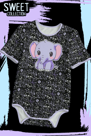 Baby Elephant Adult Onesie