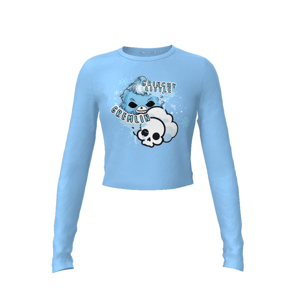 Grinchy Little Gremlin Women’s Crop Top