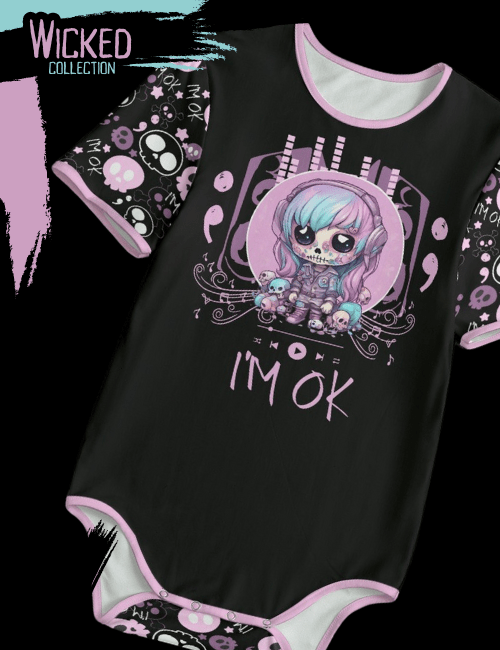 I’m Okay Semi Colon Adult Onesie