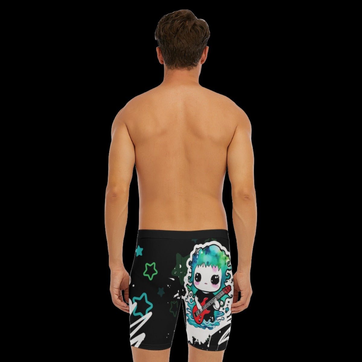 Live Your Life Alternative Guitar Men’s Long Boxer Briefs