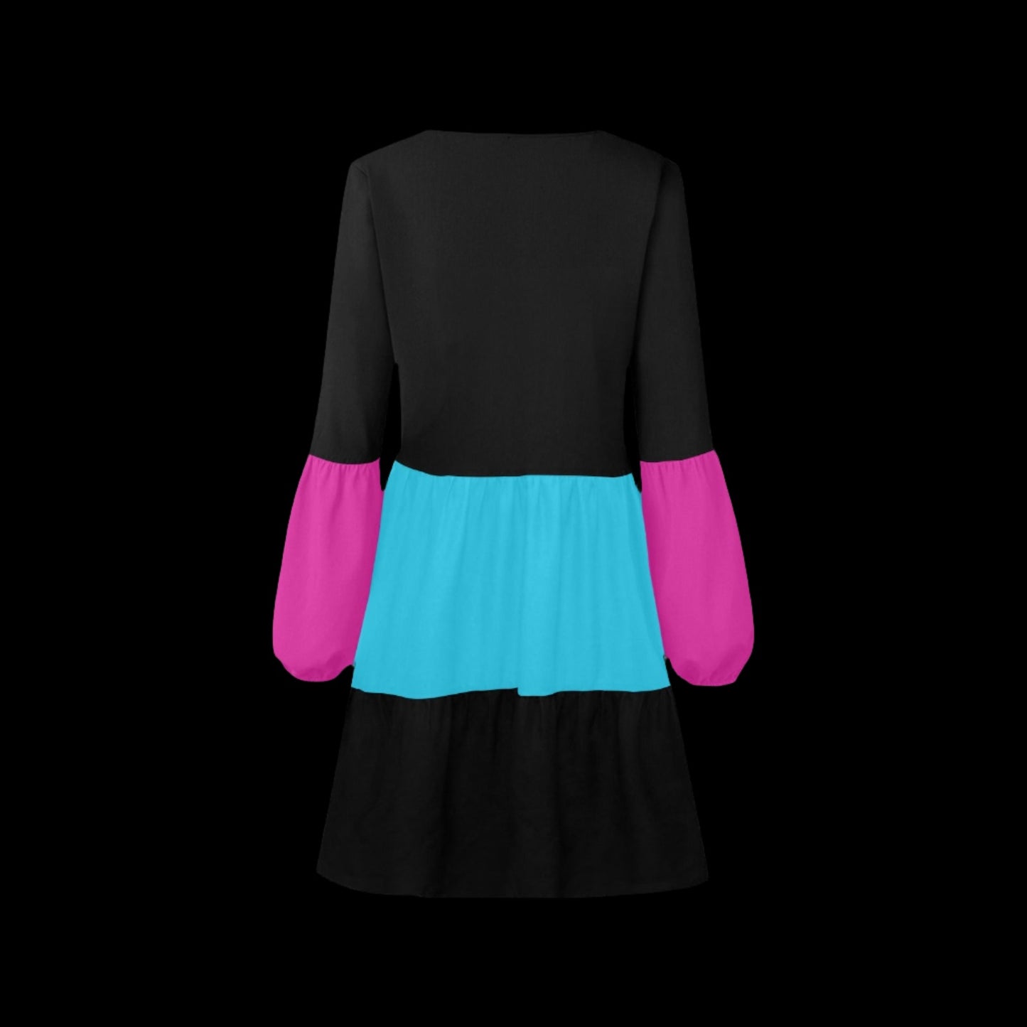 Trouble Unicorn V Neck Casual Loose Flowy Dress - Dresses