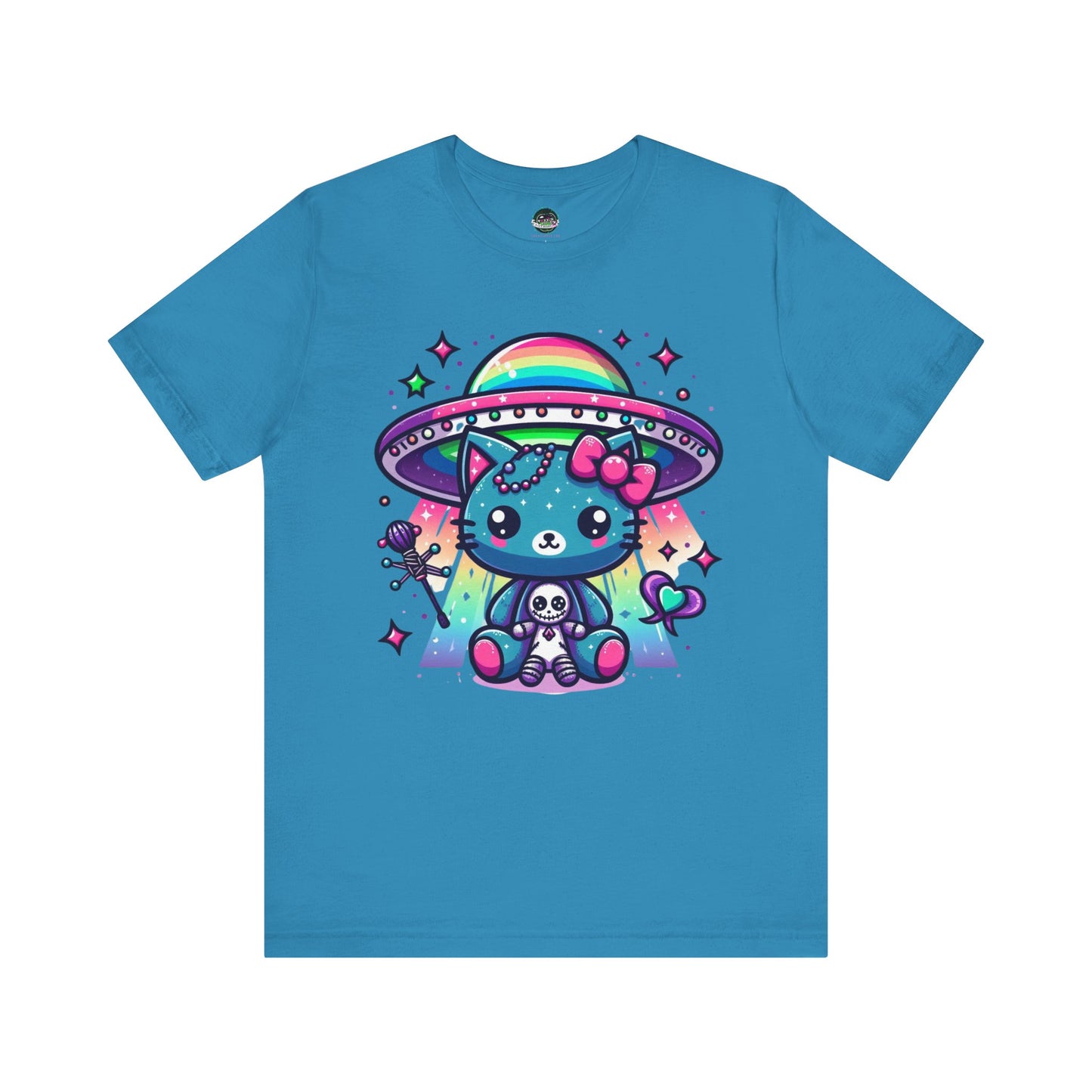 Neon UFO Kitty T-Shirt