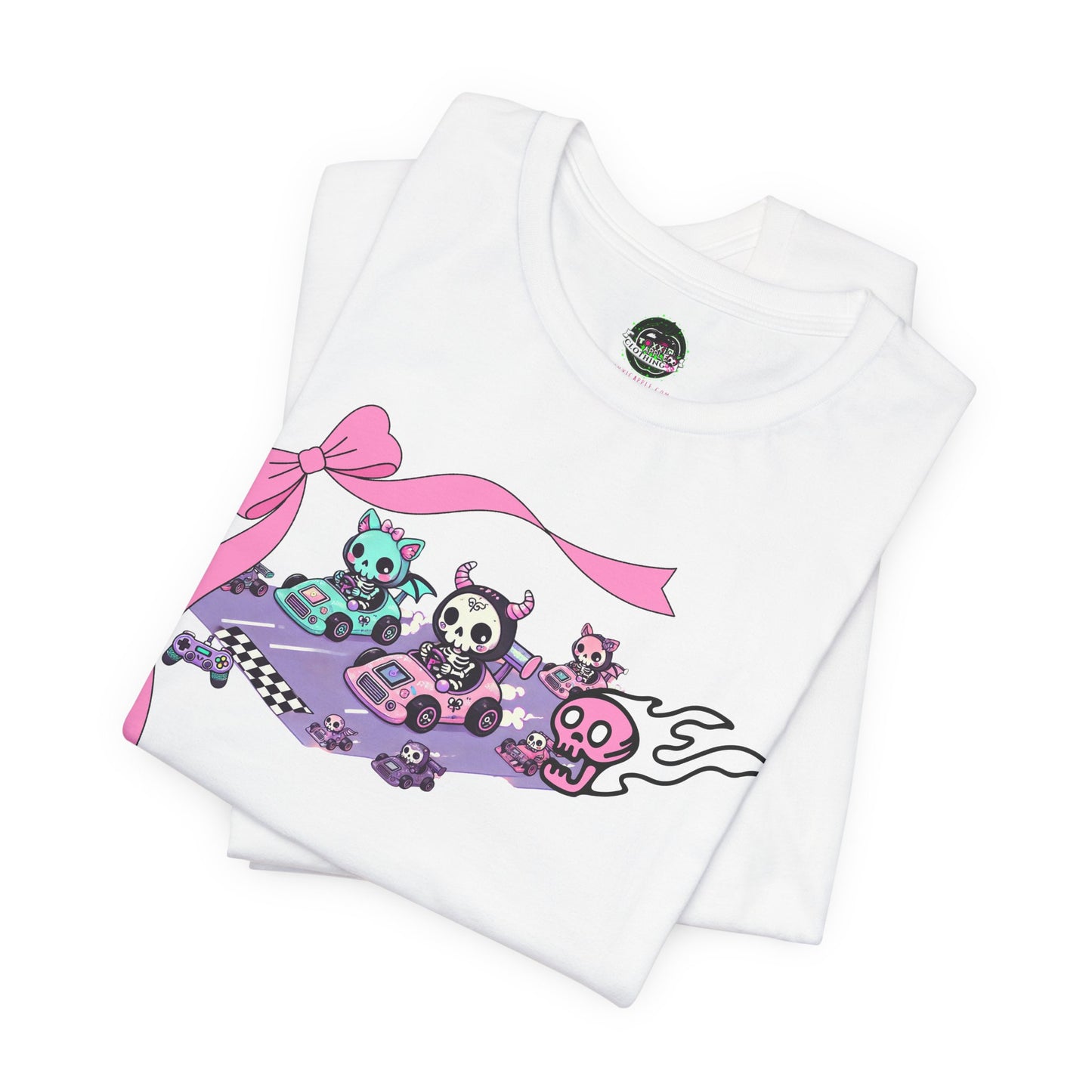 Kawaii Pastel Goth Shirt - Video Game Kart Racing - Gamer Shirt