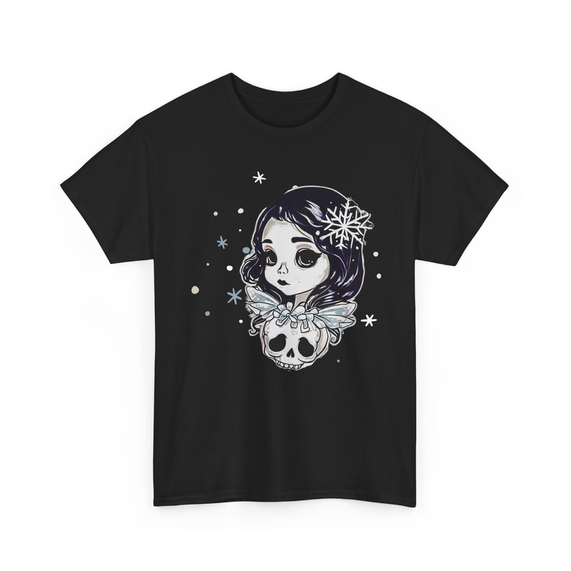 Winter Goth Girl Unisex Heavy Cotton Tee - T-Shirt