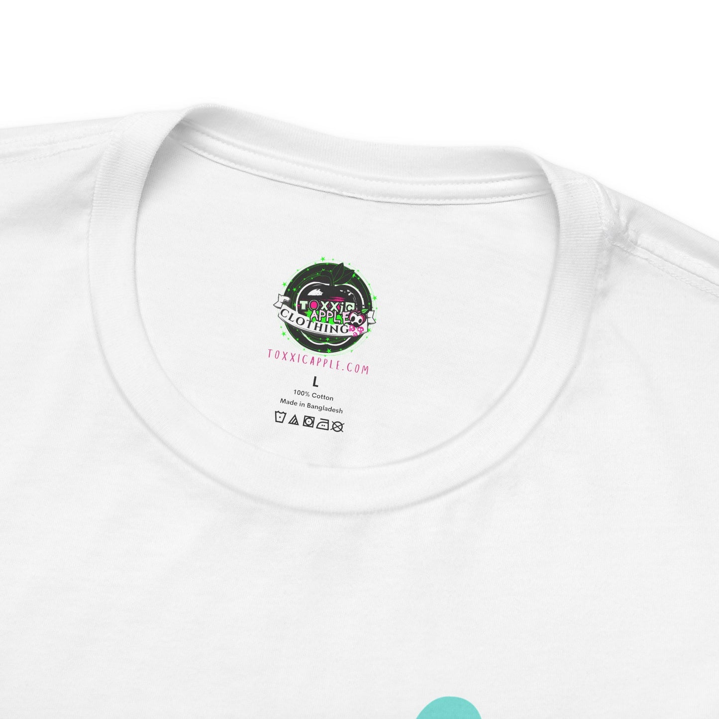 Pastel Goth T-shirt - Teal Cow Pacifier w/ Little Bat & Paintbrush
