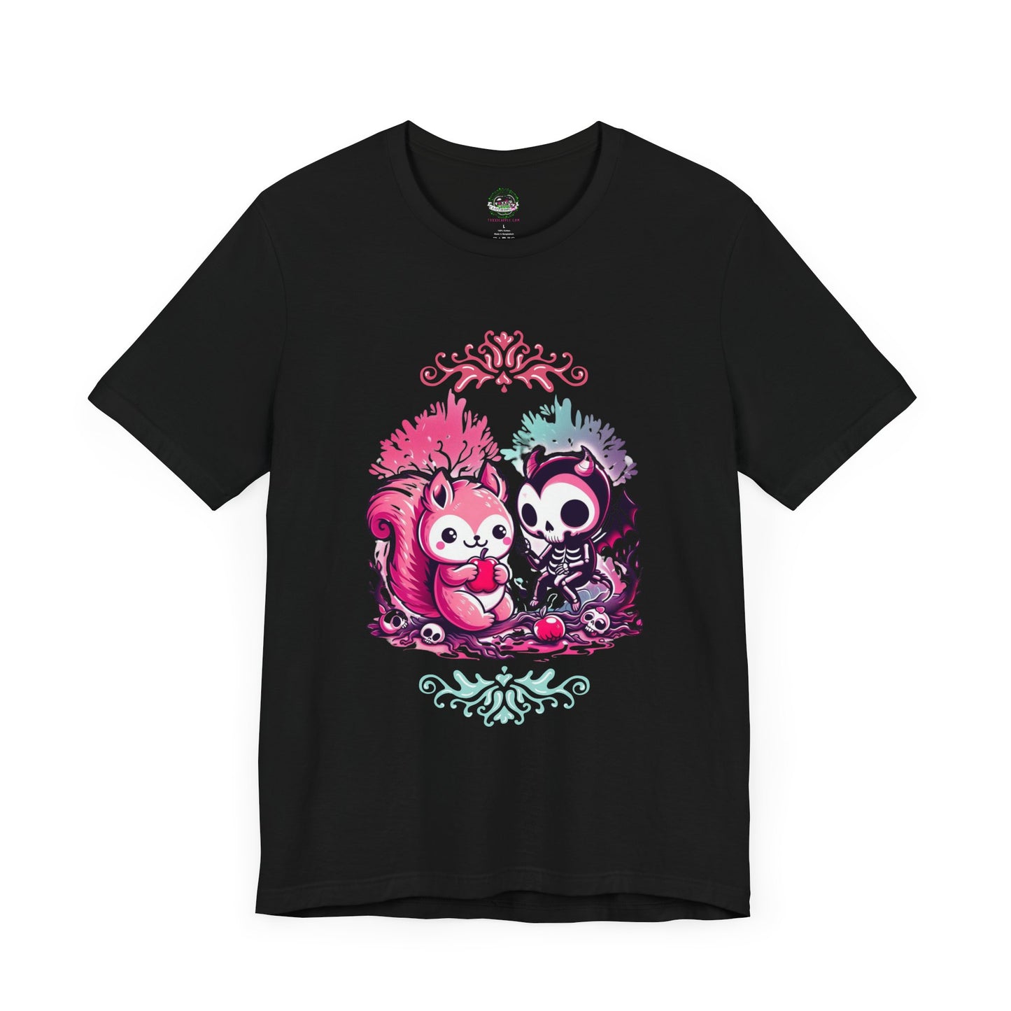 Cute Goth Fairytale Skeleton Critter Tee - T-Shirt