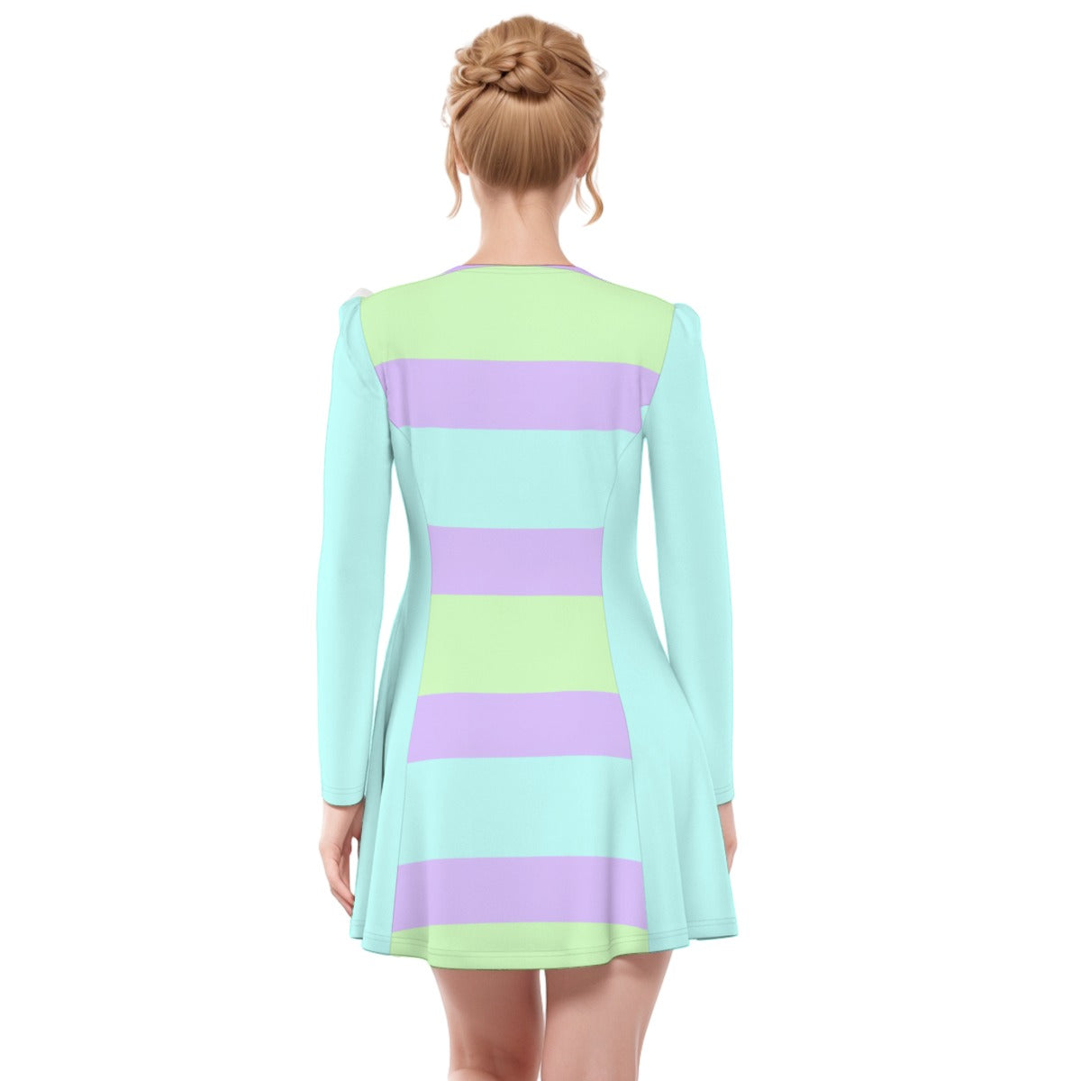 Pastel Dress - Blue Stripes