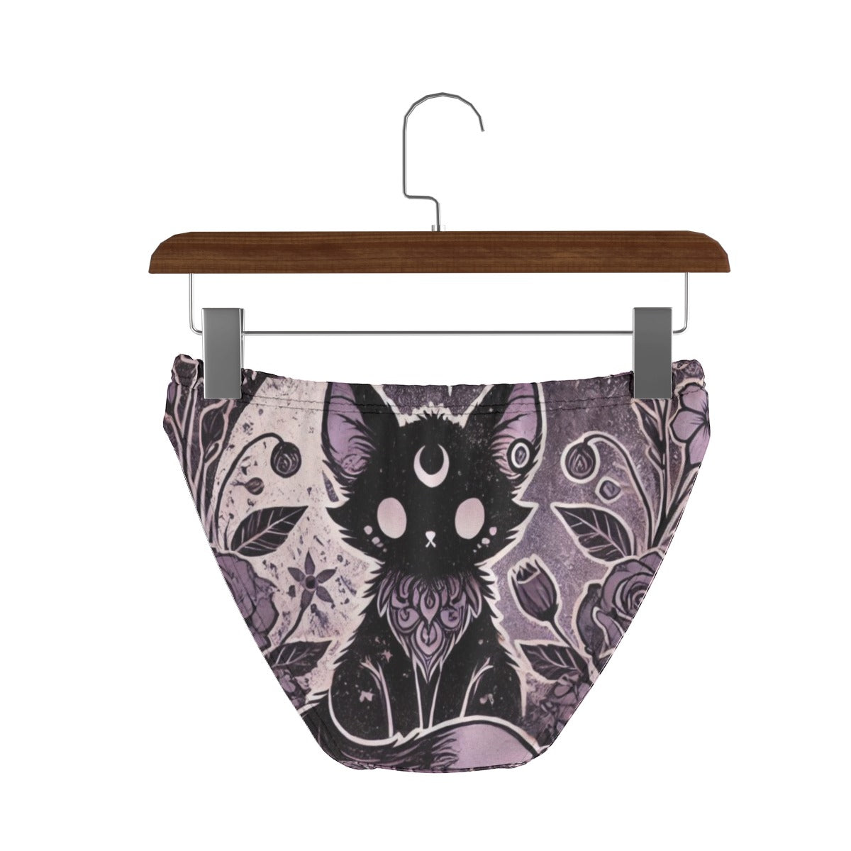 Goth Underwear - Cat Moon - Cartoon Underwear for Adults