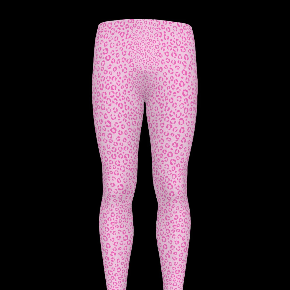 Pink Leopard Print Nonbinary Leggings