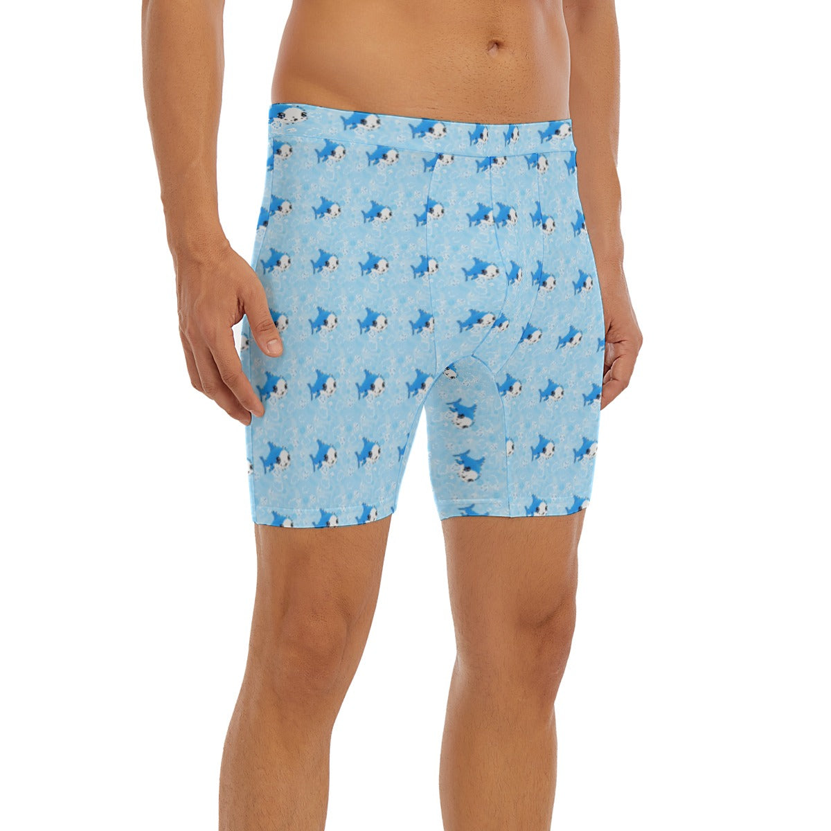 Baby Shark Long Boxer Briefs For Adults