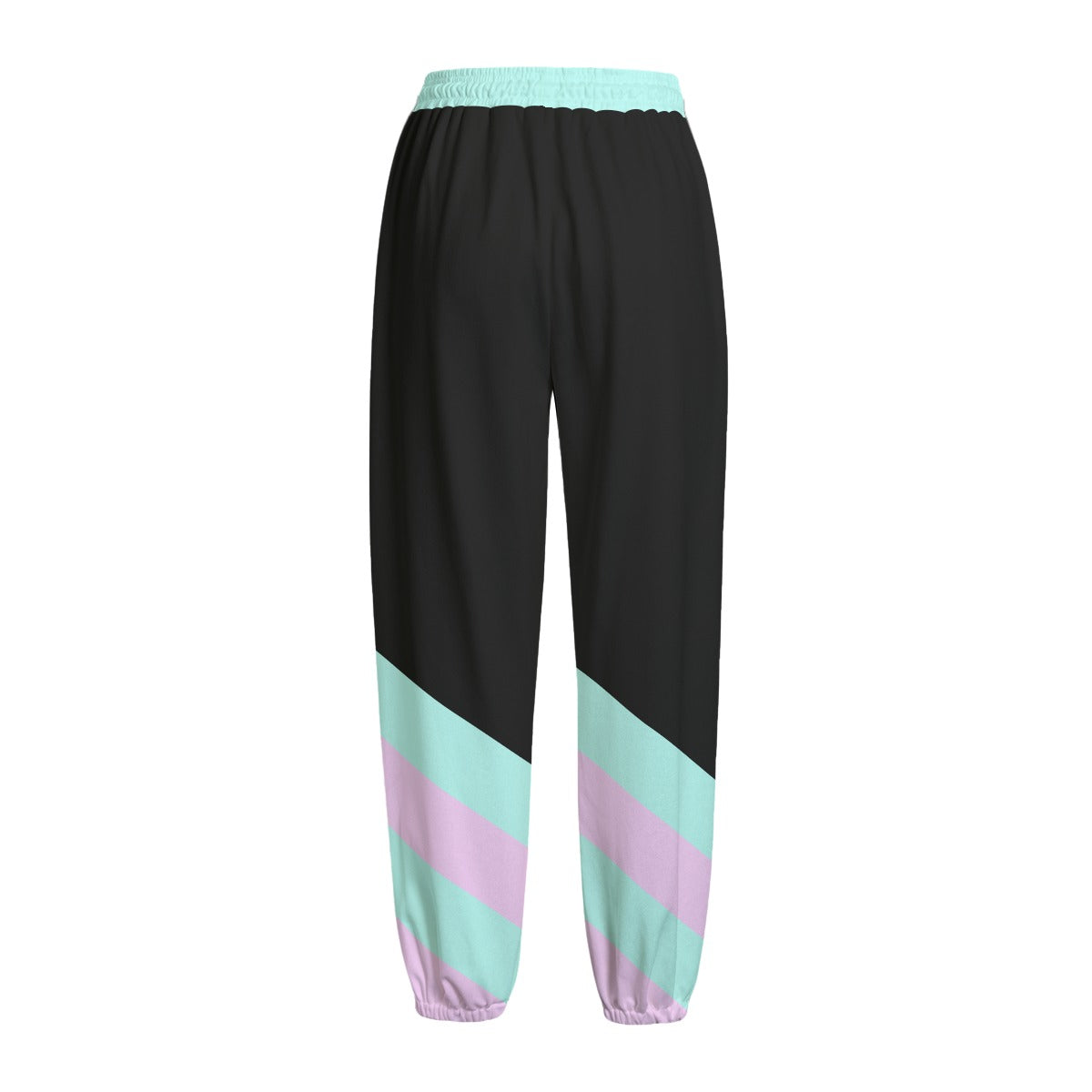 Pastel Fleece Pants - Striped Mint / Pink