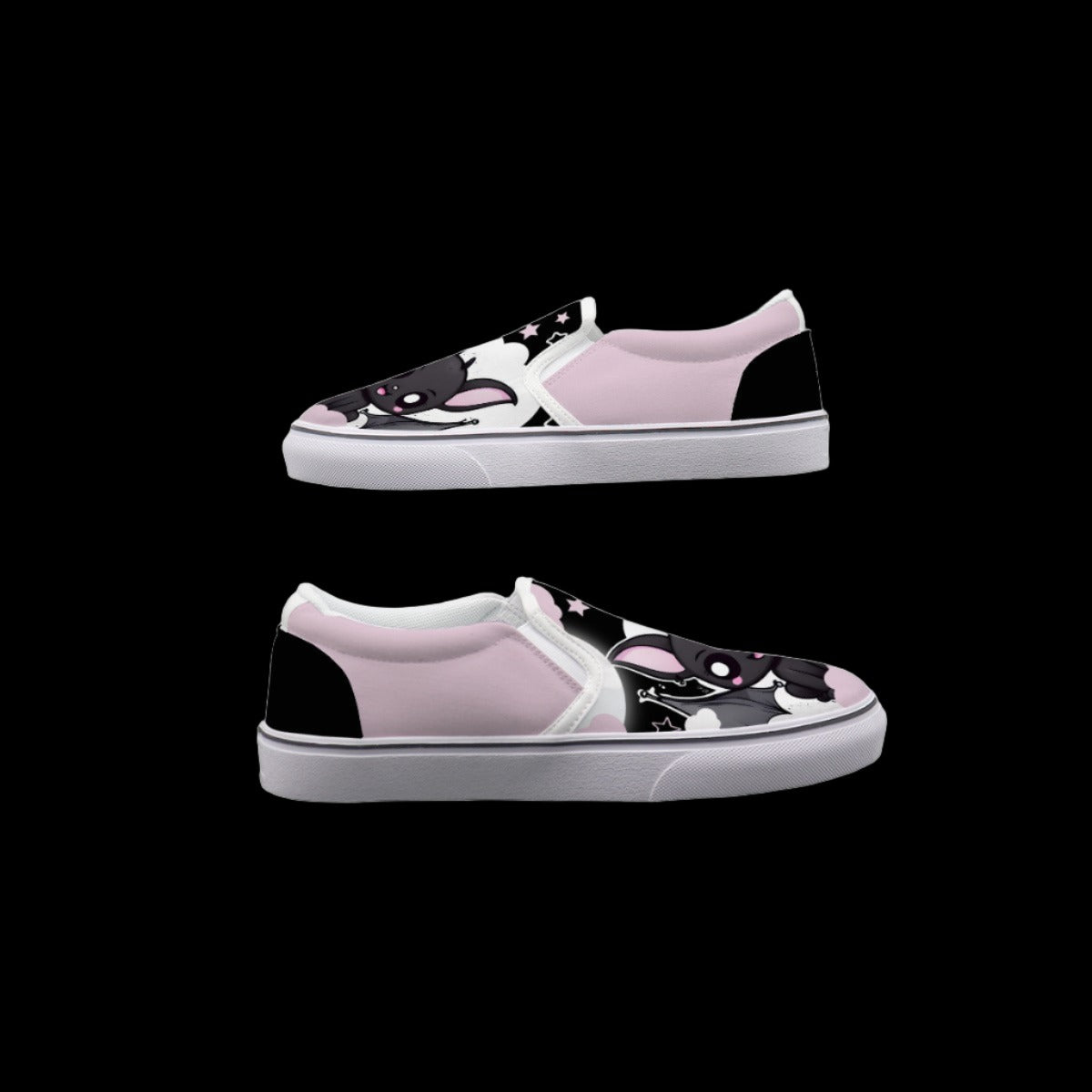 Kawaii Bat Chibi Slip On Sneakers