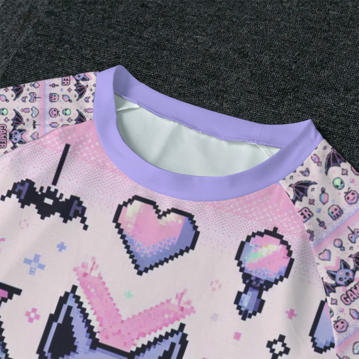 Pastel Goth Pajamas - Pixel Art Bat