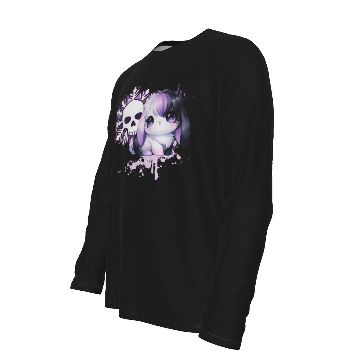 Snowflake Pastel Goth Bunny Long Sleeve T-shirt