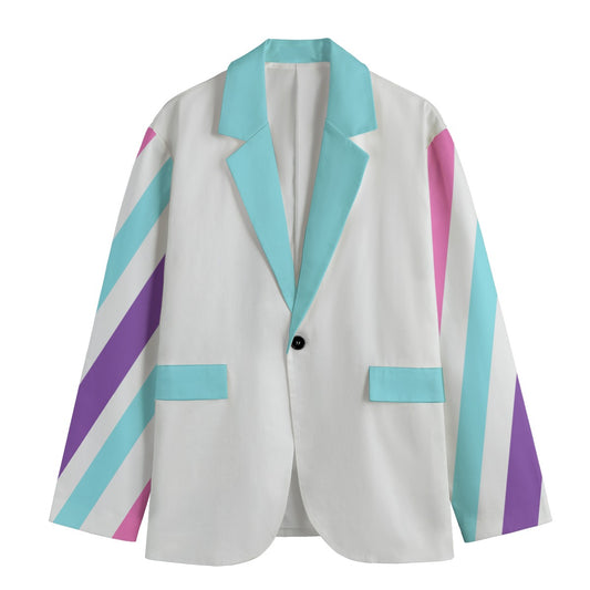 Multicolored Striped Blazer