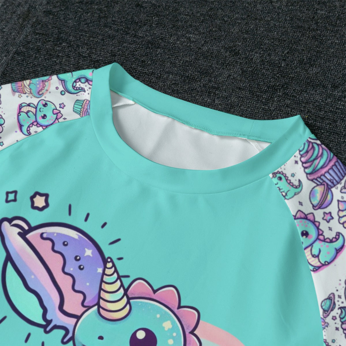 Kawaii Dinosaur Pajamas - Outer Space & Cupcakes