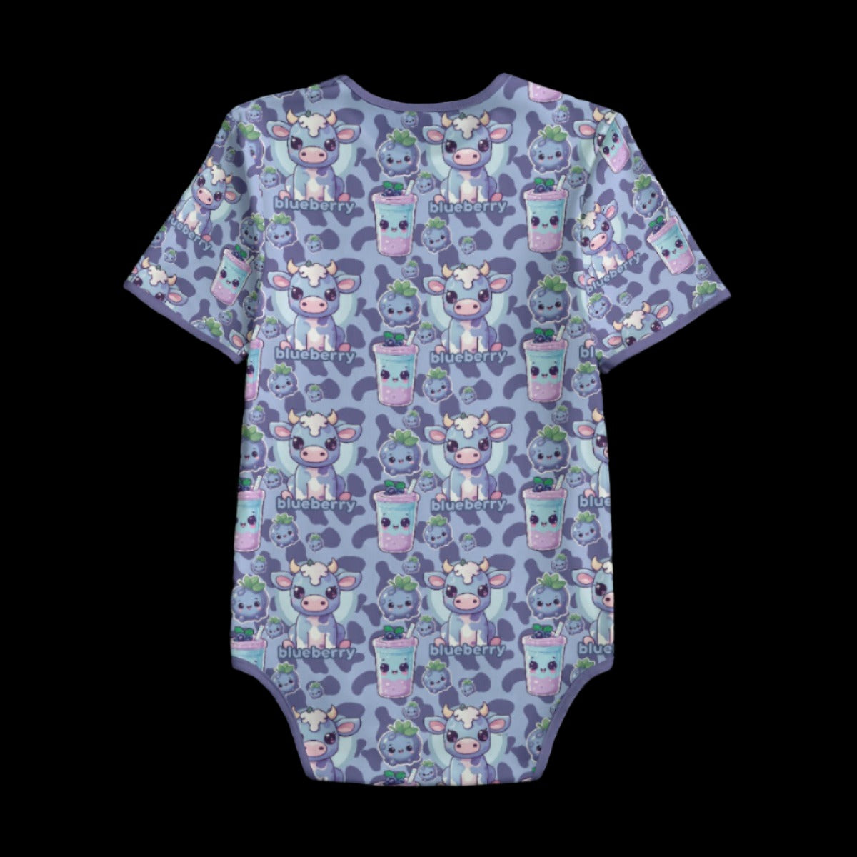 Blueberry Cow Adult Onesie