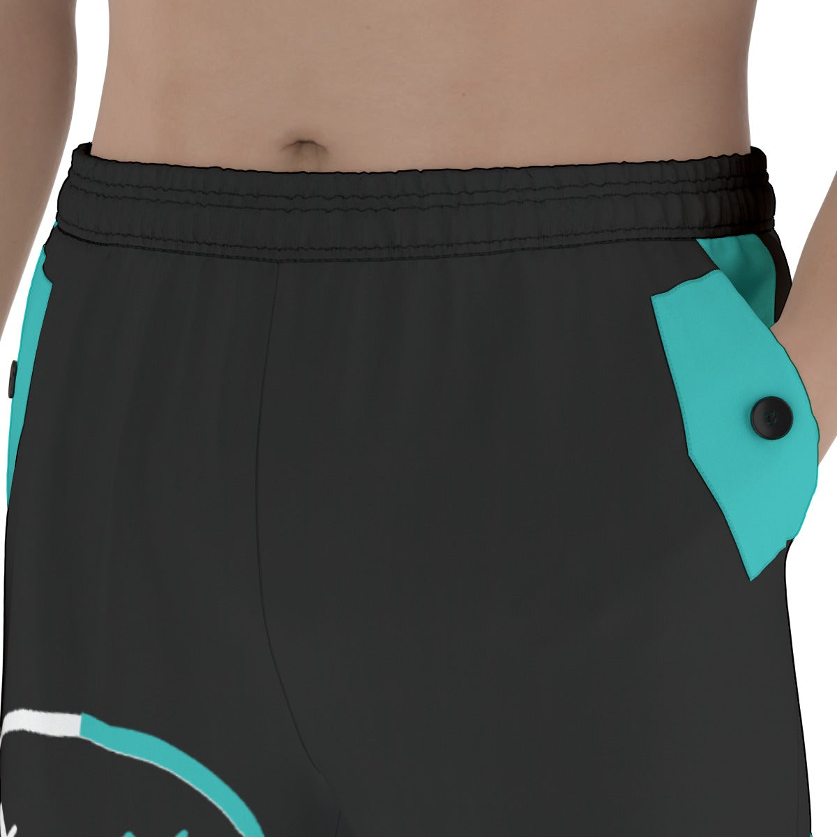 Black and Blue Cargo Pants