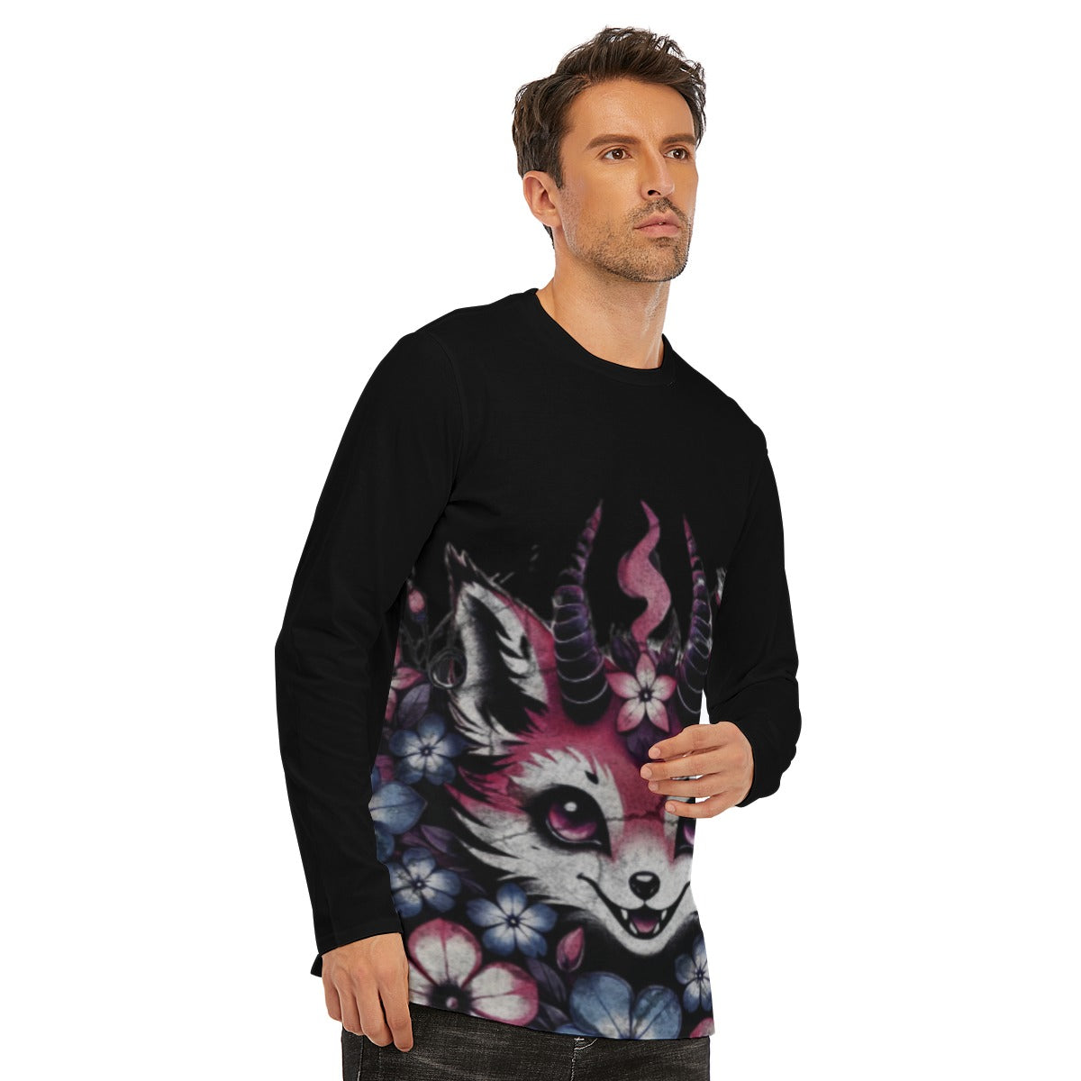 Fox Demon Gothic Long Sleeve T-Shirt