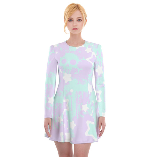 Pastel Goth Dress - Skull