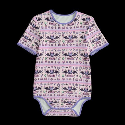 Pastel Goth Gamer Pixel Art Adult Onesie