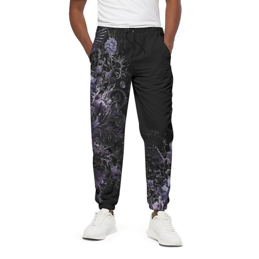 Grunge Goth Sweatpants - Black / Violet