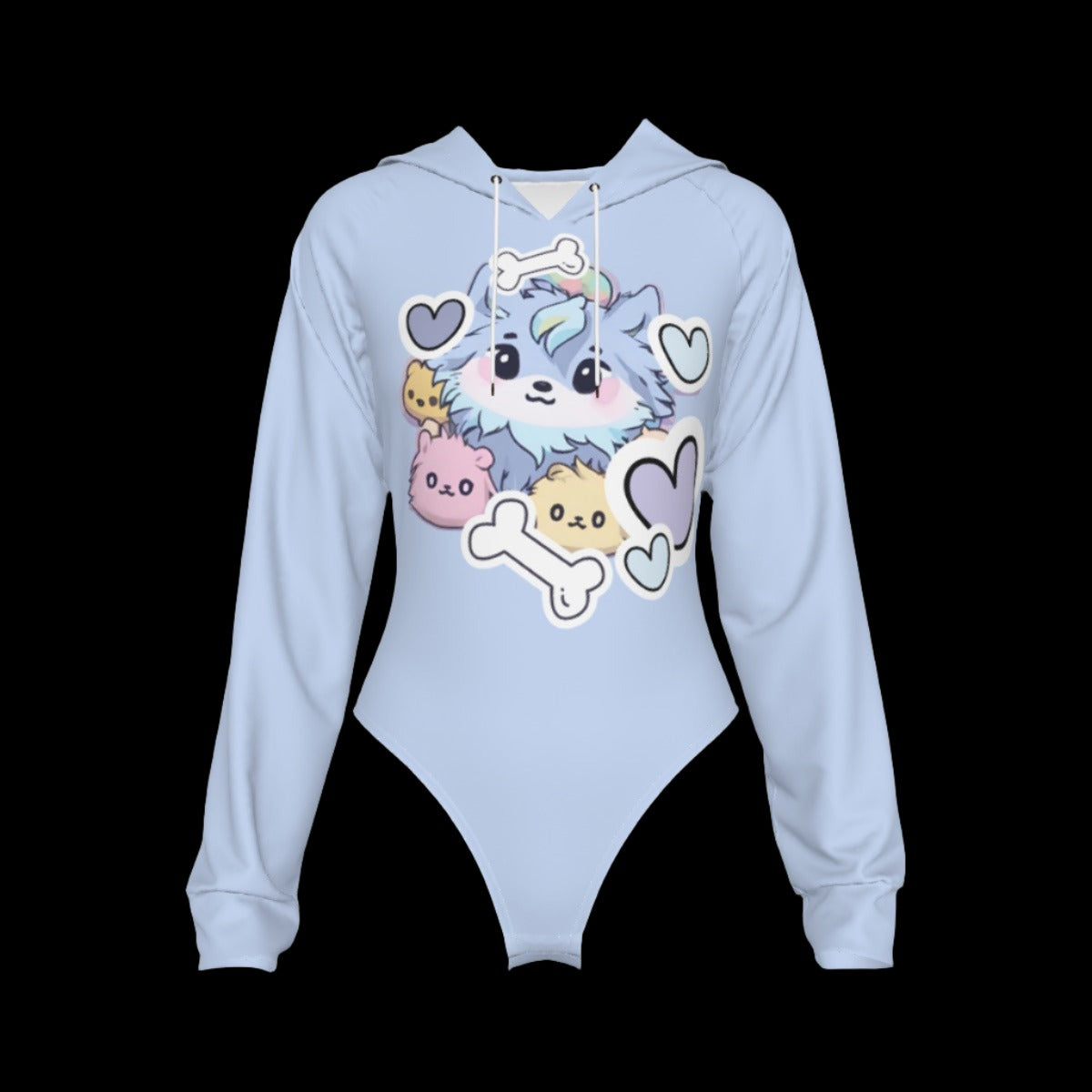 Baby Wolf Hooded Adult Onesie