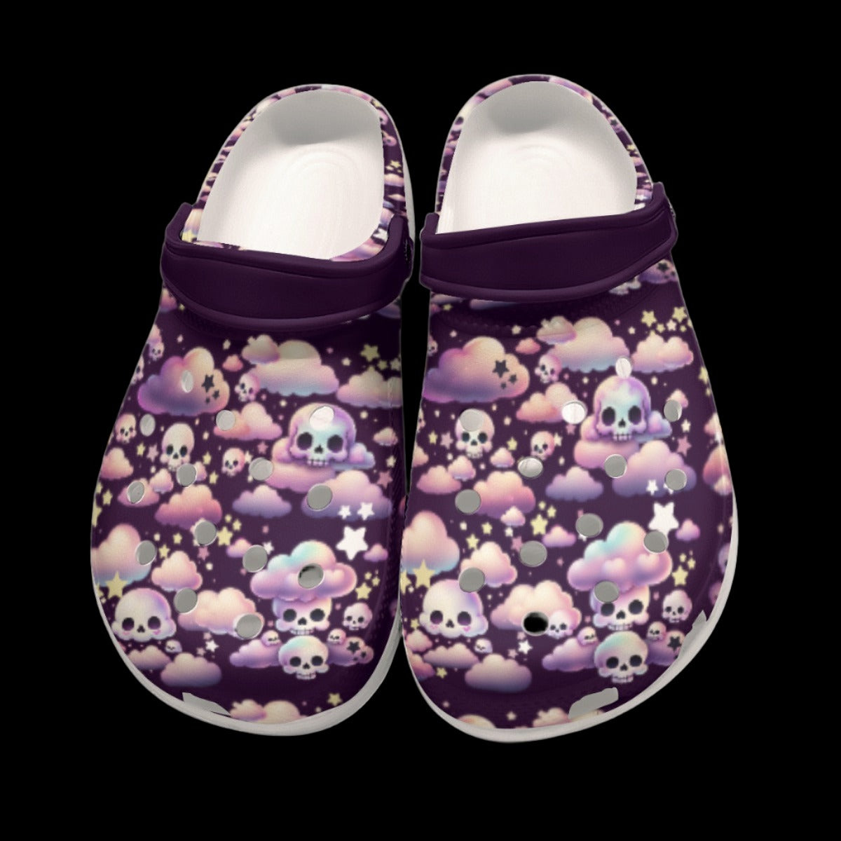 Pastel Goth Kawaii Skull Classic Clogs - US5(EUR36)