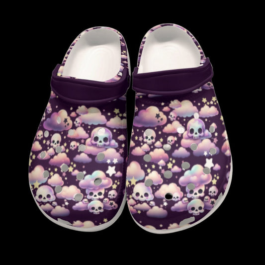 Pastel Goth Kawaii Skull Classic Clogs - US5(EUR36)